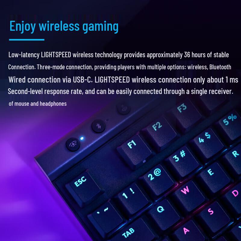 Logitech G515 LIGHTSPEED TKL Low-Profile Wireless Gaming Keyboard