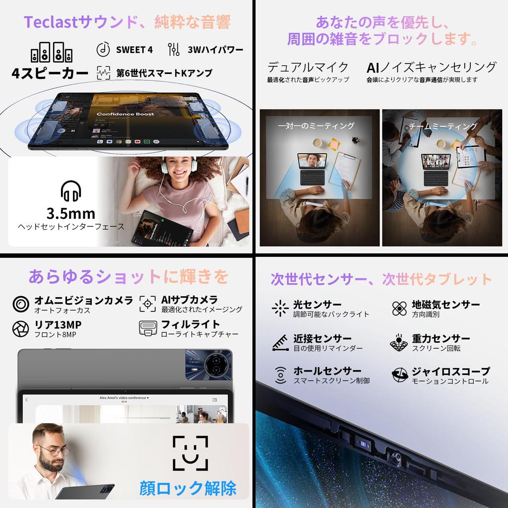 First Release Tablet 13 TECLAST T65 Max Android 14 Tablet Helio G99 8 Core CPU FHD IPS Screen Widevine L1 Certified 4G LTE Android 14 Tablet SIM Free