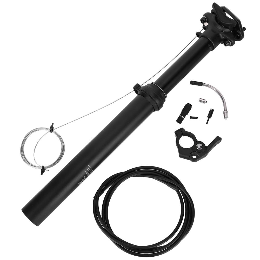 7075 Aluminium Alloy Black Road Bicycle Wire Control Oil Pressure Lifting Seatpost Mountain Bike