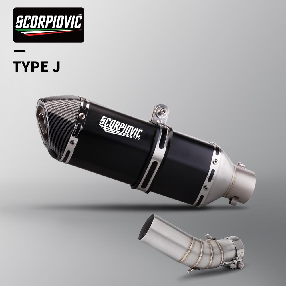Модификация выхлопной трубы мотоцикла MAXSYM400 система выхлопа из нержавеющей стали: средняя секция, соединение, хвостовая секция, комплект