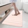 Olanly Soft Memory Foam Bathroom Bath Mat Absorbent Non-Slip Bath Mat Washable Comfortable Bath Mat Easy to Dry For Bathroom Rug