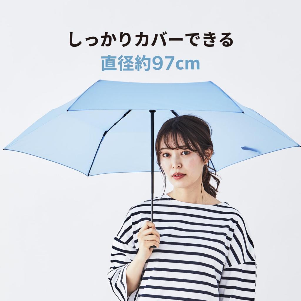 AMVEL VERYKAL Folding Automatic Compact X Carbon UV A1553 Umbrella, Open/Close, World's Lightest, 164g, Storage, 3.5cm 26cm, Ribs, Windproof,