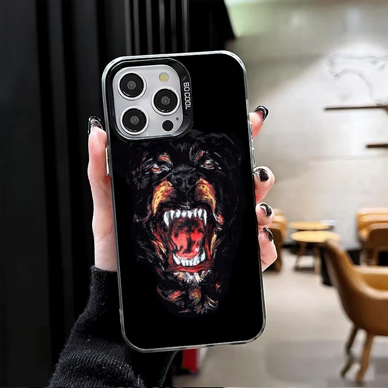Ударопрочный чехол для телефона с изображением ротвейлера для iPhone 17 Air 16 16E 15 Pro Max 14 Plus 13 Mini 12 Задняя крышка Противоударный Fundas