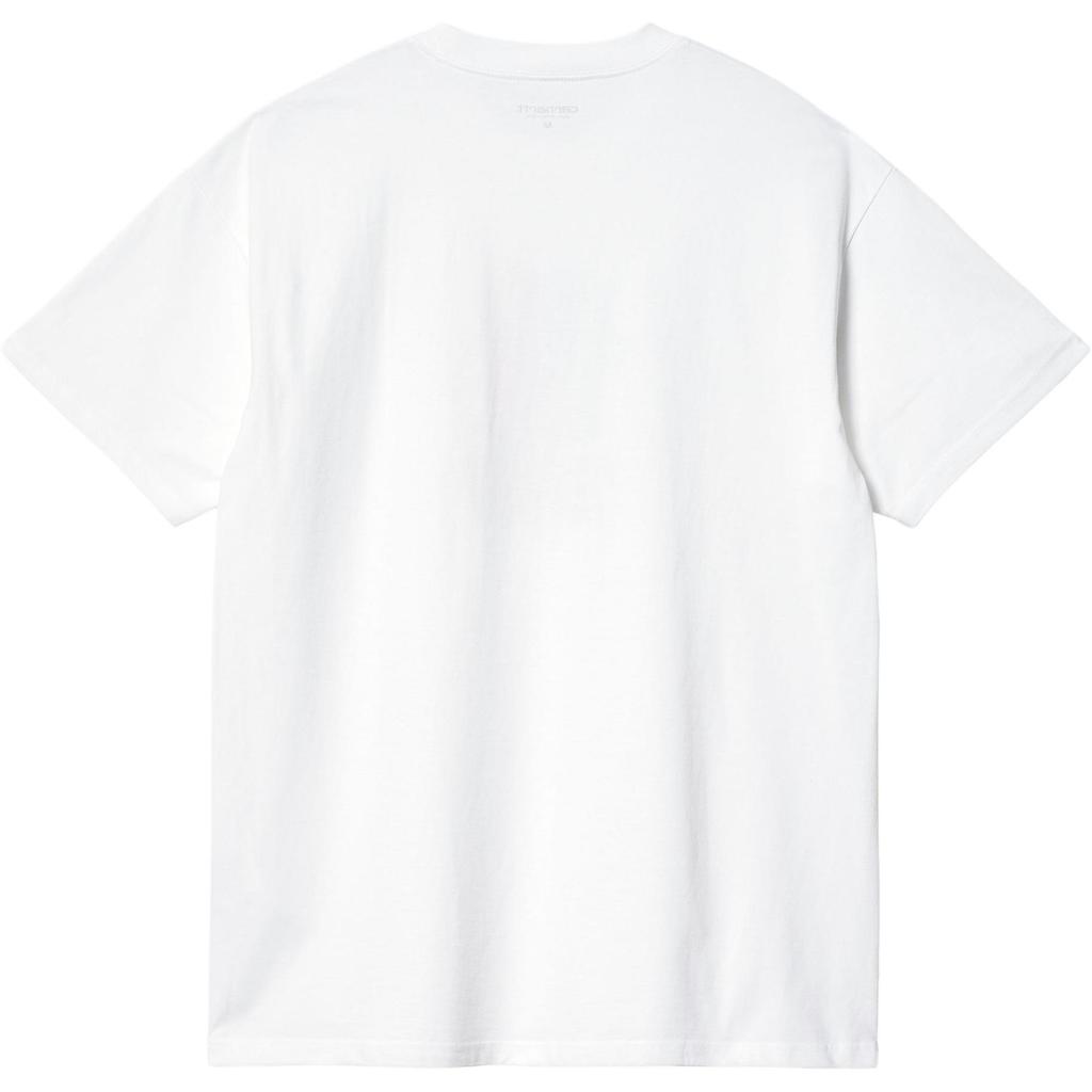 Carhartt WIP SS24 S/S Футболка Gummy Свободный крой Принт с буквами Круглый вырез Короткий рукав Футболка Унисекс Белый I033164-02-XX
