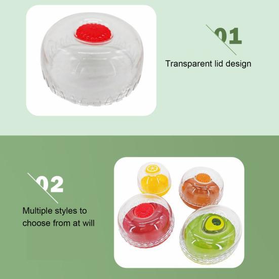 Держатель для авокадо, контейнер для хранения пищевых продуктов, прозрачная крышка без содержания бисфенола А, легко моется, многоразовый контейнер для хранения фруктов