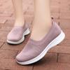 Large Size Women's Shoes Spring and Summer New Shallow Mouth Women's Shoes Flying Woven Shoes Medium Walking Shoes Casual Shoes Women