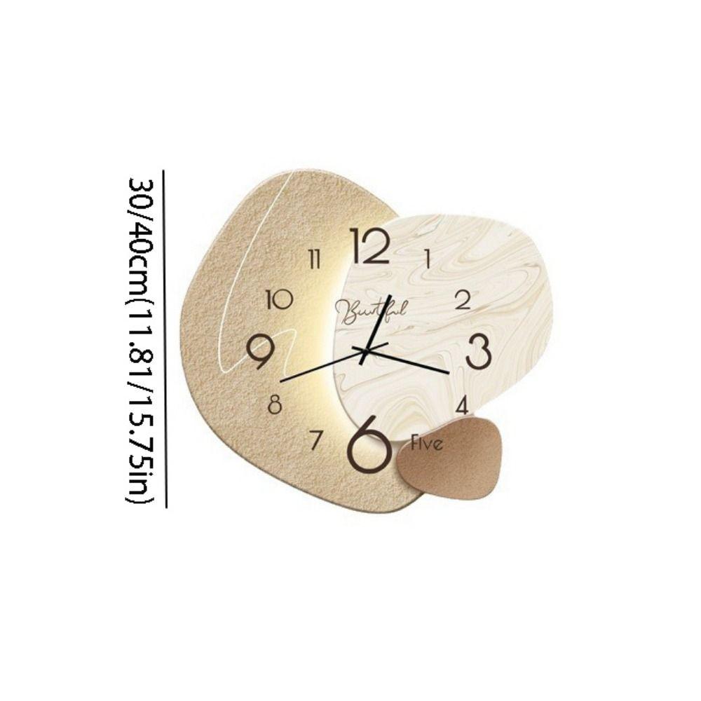 Easy To Read Wall Painting Light High-end Wall Hanging Clock Modern Digital Wall Clock  Restaurant