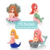 Mermaid Aquarium Décor: Creative Fish Tank Landscape and Bonsai Ornaments with PVC Cartoon Shells