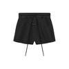 X Fear of God Athletics Suede Fleece Shorts Black Unisex Bottoms IS5302