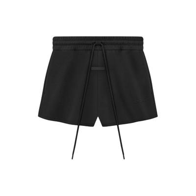Шорты из замши и флиса X Fear of God Athletics, черные, унисекс, IS5302