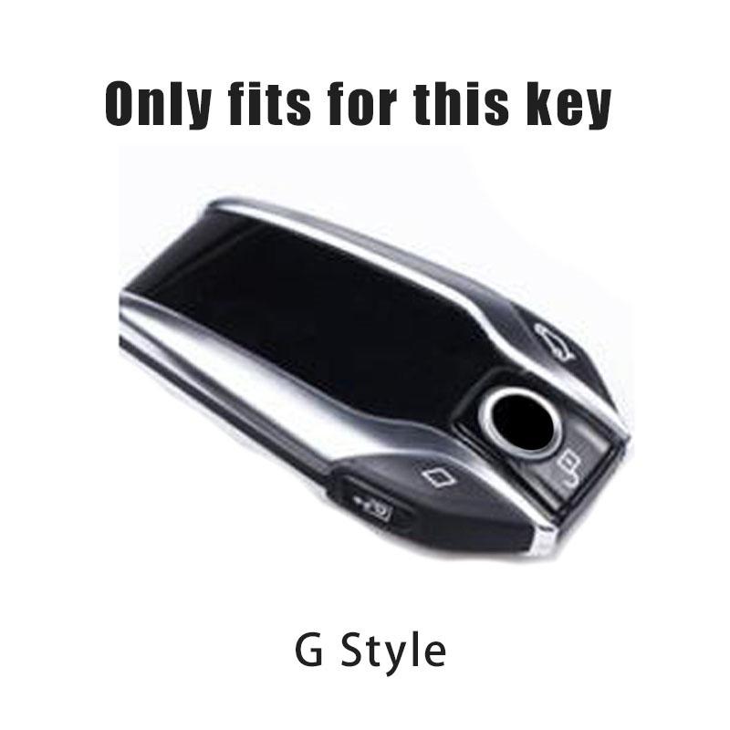 BBXBL1 Leather Car Remote Key Case Fob Cover For BMW 5 7 series G11 G12 G30 G31 G32 i8 I12 I15 G01 X3 G02 X4 G05 X5 G07 X7 Accessories