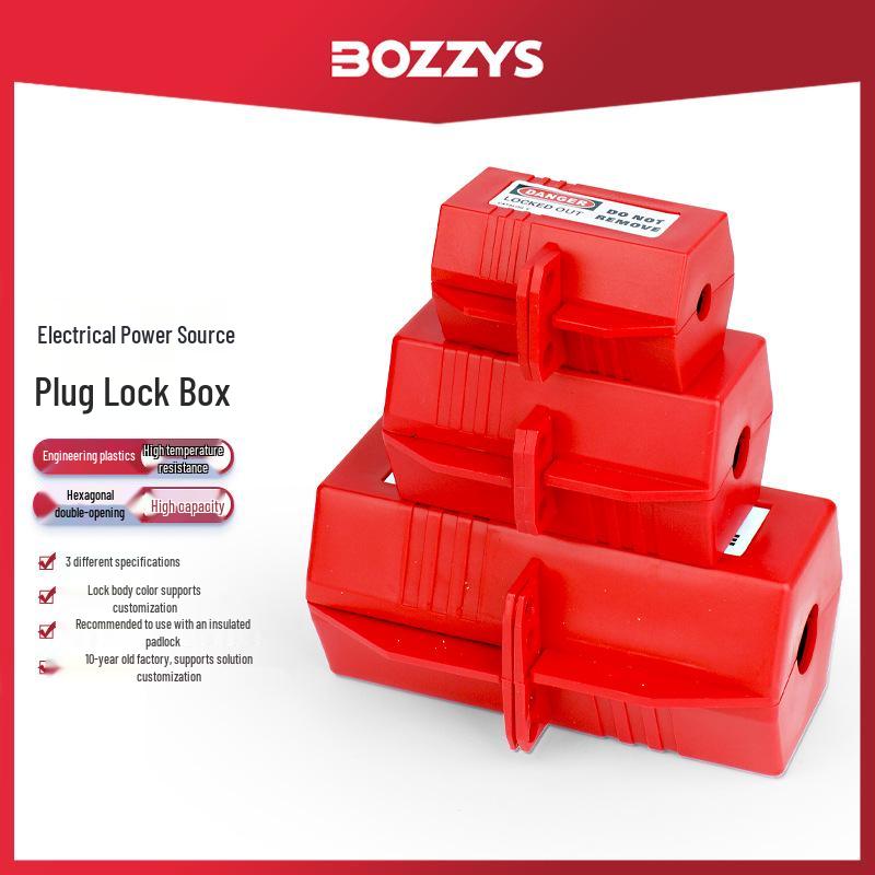 BOZZYS Промышленная безопасность Электрический блокиратор-маркировщик Запираемый ящик для вилок питания