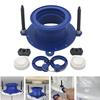 Комплект для ремонта фланца унитаза, сверхпрочное восковое уплотнительное резиновое кольцо, простая установка крышки болта унитаза, восковое кольцо для унитаза