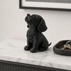 3D-печатная фигурка сидящей собаки, Современная черная щенячья декоративная статуэтка, Скульптура в форме животного, Настольное украшение, Подарок для любителей домашних животных
