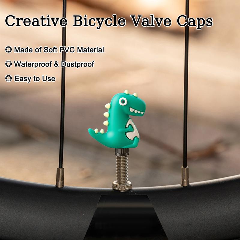Cartoon Universal Bicycle Valve Core Cap Bike Parts Accessories MTB Road Bike Valve Core Caps French Mouth Tire Valve Cap Tire Chucks 1