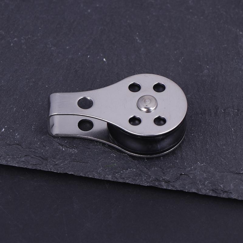 25 мм 316 нержавеющая сталь шкив одноколесный грузоподъемный поворотный подъемный веревочный шкив для блока веревочный бегунок каяк лодка аксессуар