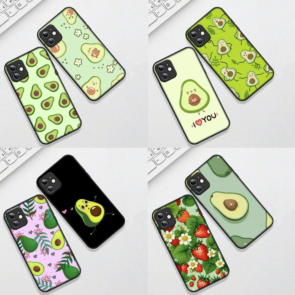 Cover for Motorola Moto G86 G57 E14 E15 G14 G34 G67 G84 G24 A54 G15 Power E22 Casing Phone Case Avocado Strawberry fruit Summer