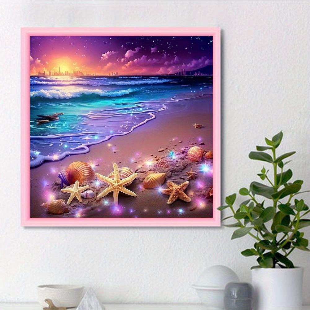 DIY Diamond Painting Nice Beach Cross Stitch Kit Mosaic Art Diamond Painting Full Circle/Square Diamond Home Decoration