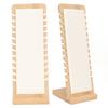 Bamboo Necklace Display Stand Professional White Necklace Bracelet Holder Organizer for Jewelry