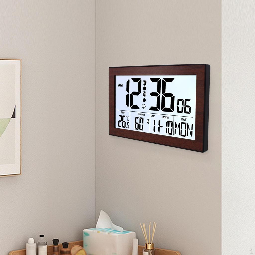 Bedside Digital Alarm Clock, Backlit, Versatile, Easy to Read, with Function, for Desk, Living
