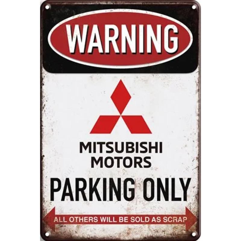 Lamborghini Parking Only Sign, Retro Metal Car Decor Plaque