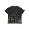 Big Logo Print Crew Neck T-Shirt Men Tops Black GU4291