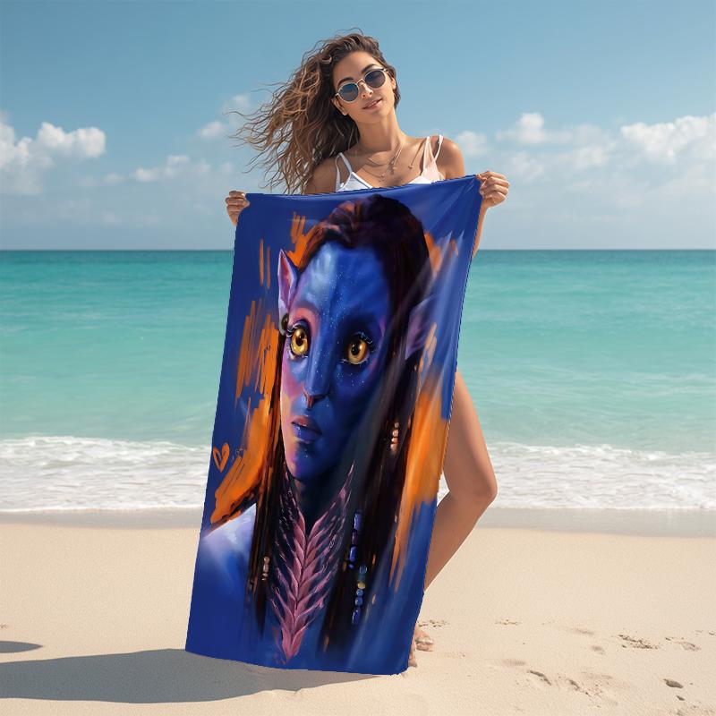 1Pc Mystical Warrior Portrait Beach Towel Microfiber Beach Towel Thin Absorbent For Beach Swimming Yoga Bath Sports 0917280