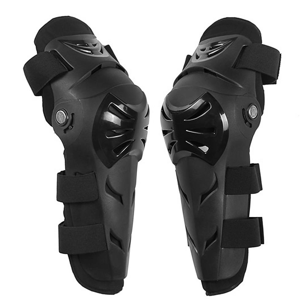 4pcs PE Shell Motorcycle Elbow Pad Adjustable Knee Shin Guard Motocross Knee Elbow Guards Cycling