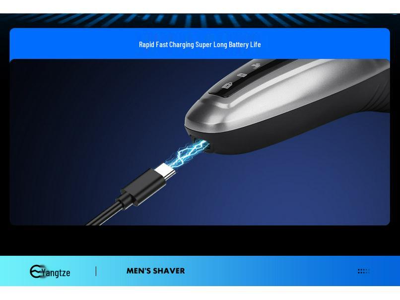 Мини-электробритва Yangzi для мужчин - Маленький триммер для бороды, Суперчистое стальное лезвие.