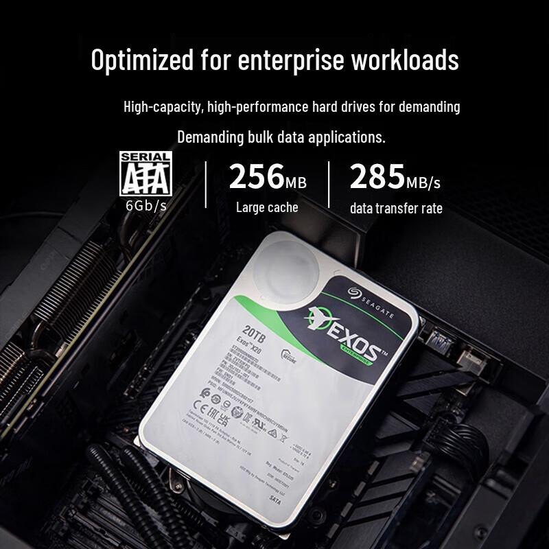 Seagate Exos X20 Enterprise 20TB Hard Drive