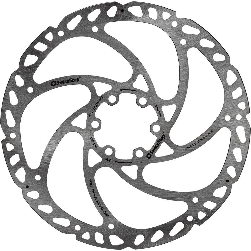 SwissStop SWISS STOP Catalyst One Bicycle Disc Part Number P100006100 [Genuine] 6-Bolt Rotor, 140mm,