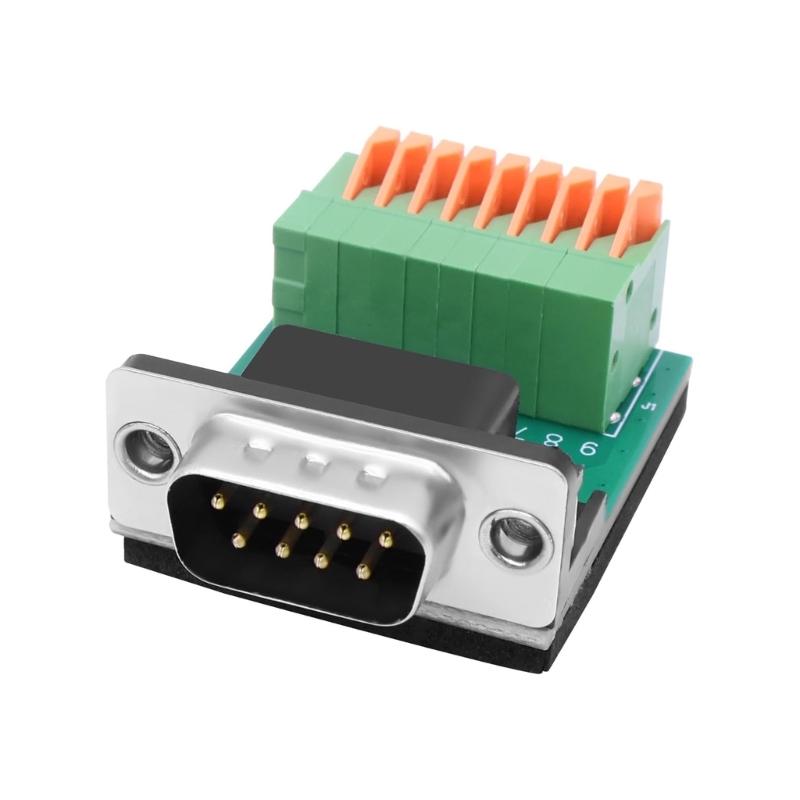 Прочный адаптер DB9pin (папа/мама) на RS485 RS422 для безопасного подключения в системах автоматизации и мониторинга