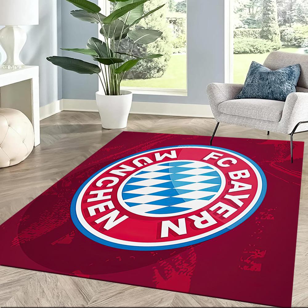 Bayern Munich Area Rug Suitable for Playrooms Game Room Study room Dining Room Anti-slip Rug Anime Office Decor Gift for Festivals