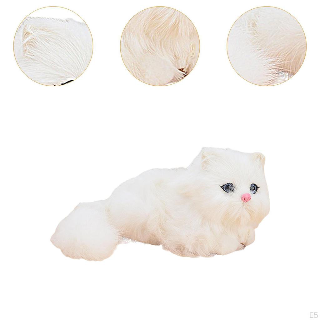 Cat Plush Toy Stuffed Animal Decorative Collectible Home Decoration Doll Kitty