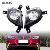 2pcs Car Front Bumper Fog Lights Shell Without Bulb DRL Fog Lamps Cover for BMW E90 E91 328i 335i 2009-2011 Car Accessories