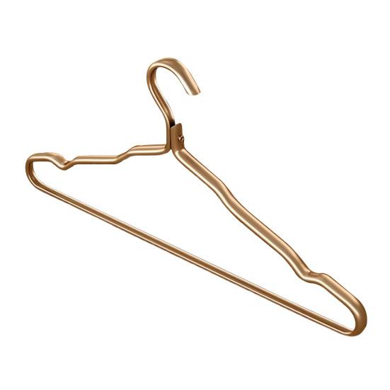 Clothes Hanger Max Load Bearing Anti-rust Aluminum Alloy Smooth Windproof Smooth Non-Slip Suit Coat Hanger Clothing Driying Rack Wardrobe Organizer