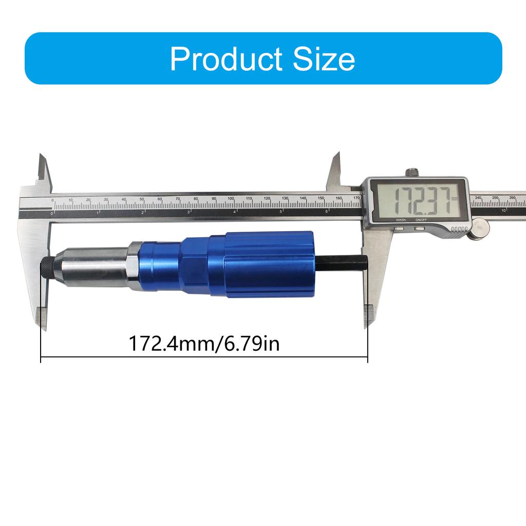 Набор адаптеров для электрического заклепочника превращает дрель в мощный заклепочный инструмент для быстрой установки на различные материалы