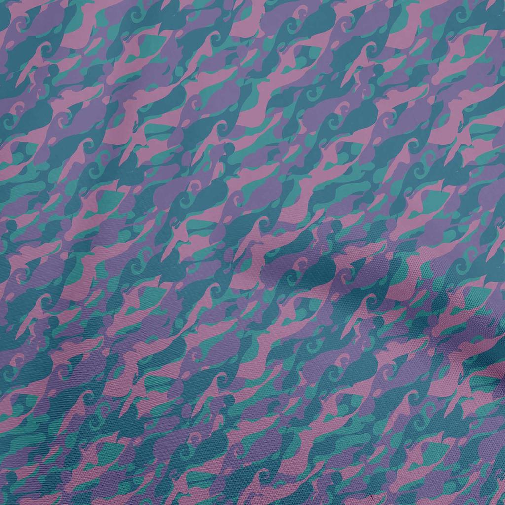 oneOone Ткань Cotton Flex Blue2 Abstracts Швейный материал с принтом Ткань по ярдам 40 дюймов