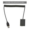 FW50 Черный Пластиковый Полный Декодер USB-порт 2А Имитатор Батареи с Пружинным Шнуром для Цифровой Камеры Sony