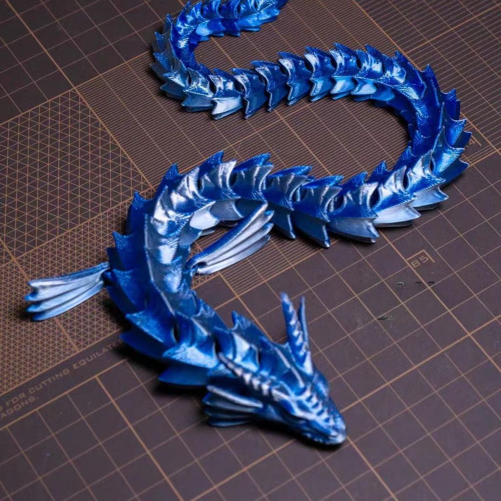 3D Print Dragon Model Toys 35Cm Creative Dragon Office Desktop Ornament Plants Rockery Fish Tank Landscaping Decoration Kid Toy