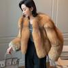 Temperamental Lady Leisure Autumn and Winter Fur Coat Thick Warm Silver Fox Fur Light Luxury Short High-end Fur Windbreaker