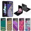 Противоударный чехол для Samsung Galaxy Zflip Z Flip 3 Zflip3 Z Flip 4 5g Zflip4 Flip3 Funda Чехлы с мраморным камнем Жесткая задняя крышка из ПК