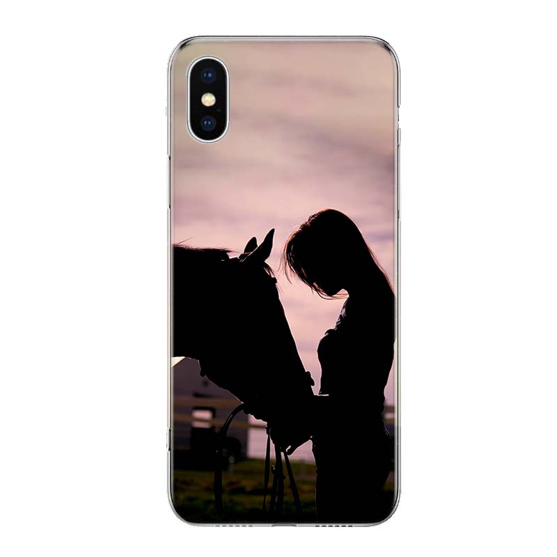 Лошадь Животное Для iPhone 17 Air 16 15 14 Plus 13 Mini 12 11 Pro Max Чехол для телефона 16E 7 Печать 8 SE Fundas Чехол Мягкий Coque 16 15 14