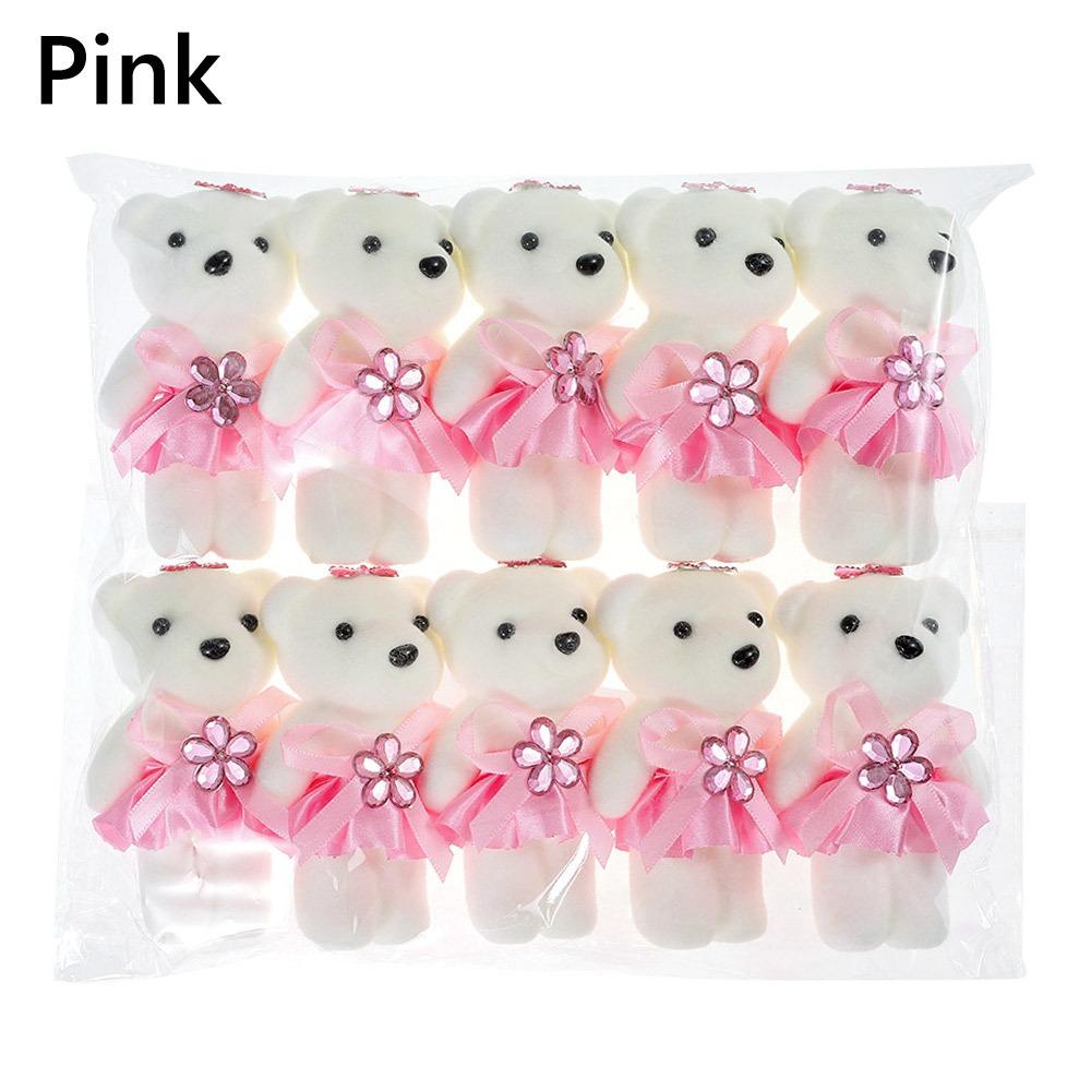 10 шт./набор DIY украшение букета кукла медведь мультяшная кукла медведь украшение букета день рождения