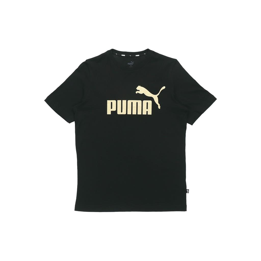 Puma Футболка с коротким рукавом и принтом логотипа, винтажная, с круглым вырезом, черная, для мужчин 845573-01