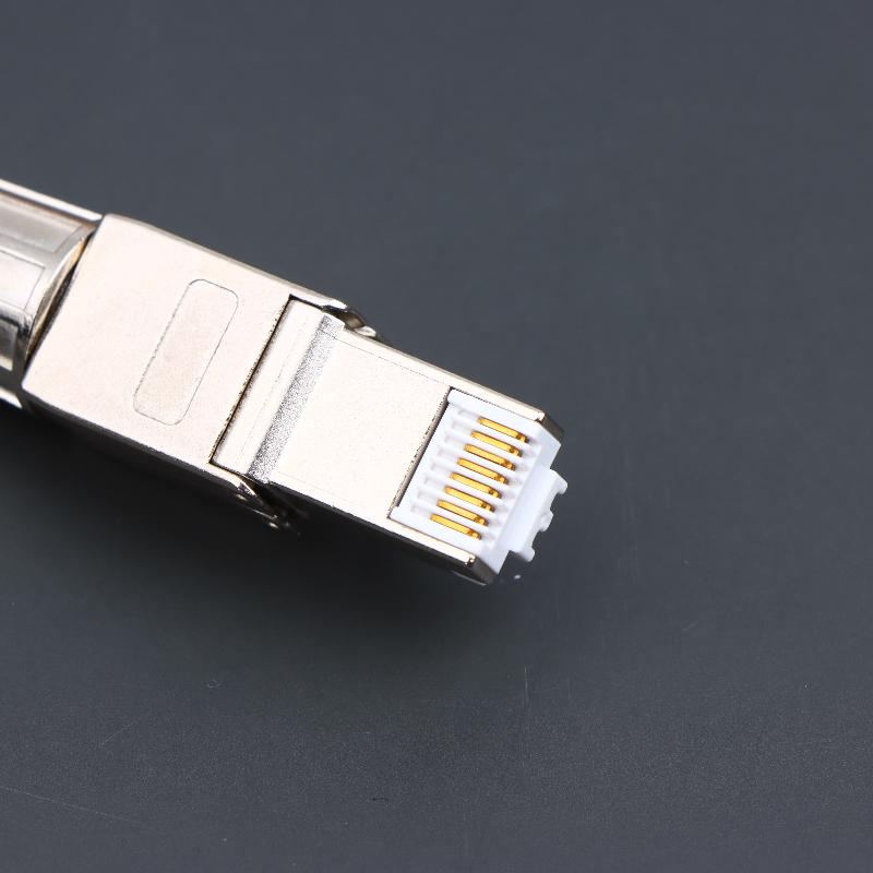 1 шт. Инструмент для разъемов Cat7 Cat6A Cat8 RJ45 Безвинтовой Цинк-сплав Экранированные Ethernet-терминаторы