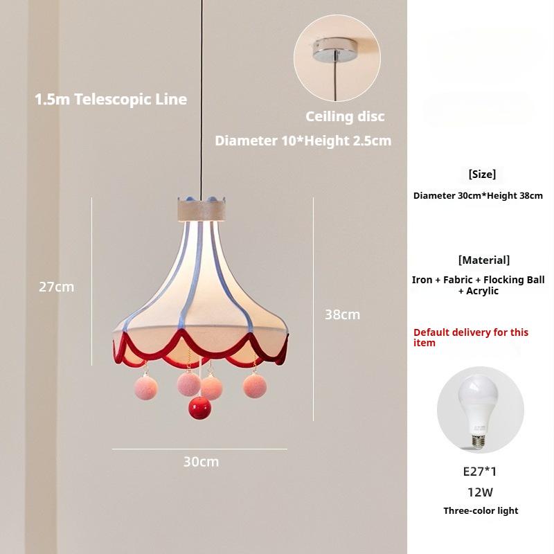 Оригинальный дизайн: Цирковой ретро подвесной светильник, тканевый светильник для спальни, мечтательный светильник для детской комнаты