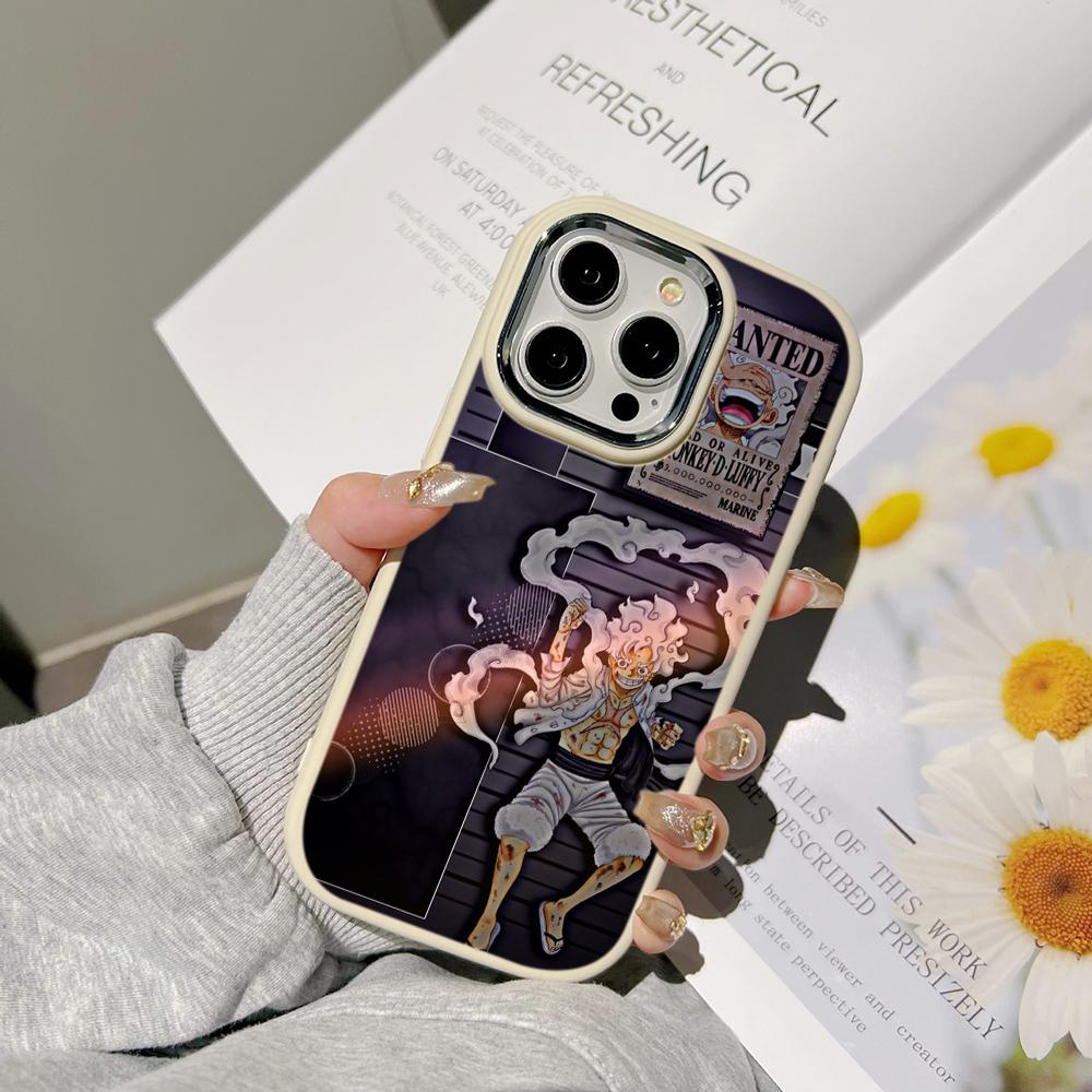 Чехлы для телефонов Ae92 One Piece Luffy Gear 5 для Samsung A13 A32 A53 A04 A54 S23 S24 Ultra Infinix Hot 40 Huawei P30 Pro с металлической защитной задней крышкой для камеры