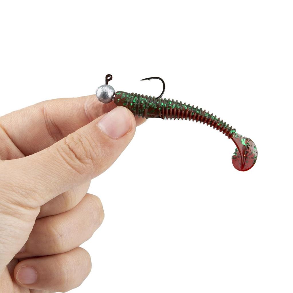 Бионический набор мягких приманок Topmouth Culter с крючком с джиг-головкой и Т-образным хвостом