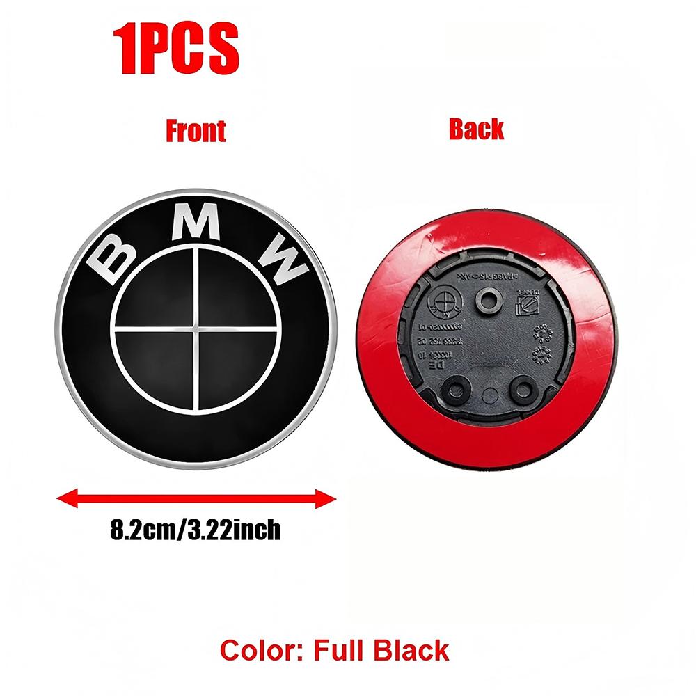 For BMW M X1 X3 82mm Car Front Emblem Badge for BMW E46 E90 E60 F30 F10 E39 E36 M3 M5 M6 G20 G30 E93 Hood Bonnet Logo Rear Trunk Accessories vby40